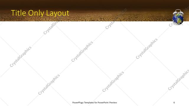 Title Only presentation slide layout