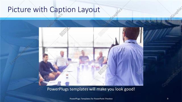 Picture with Caption presentation slide layout