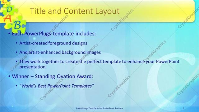Title and Content presentation slide layout