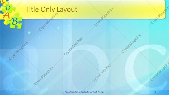 Title Only presentation slide layout