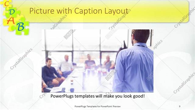 Picture with Caption presentation slide layout