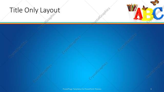 Title Only presentation slide layout