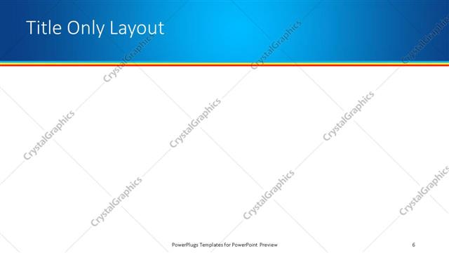 Title Only presentation slide layout