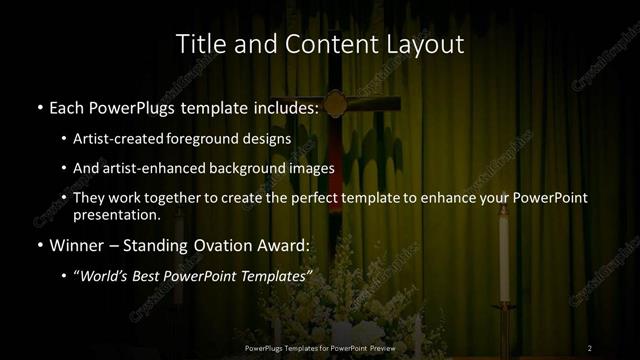 Title and Content presentation slide layout