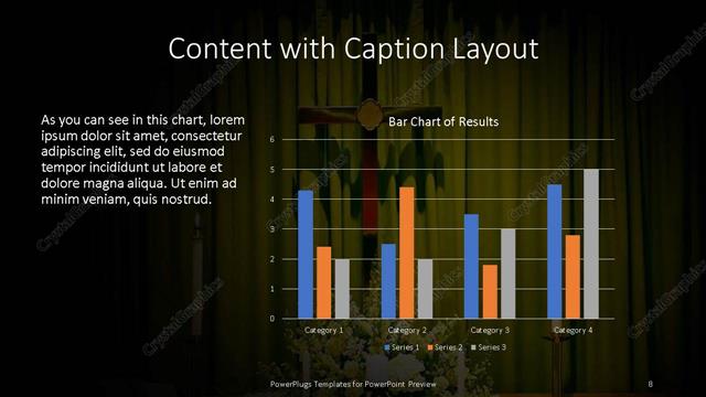Content with Caption presentation slide layout