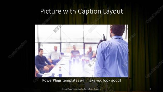 Picture with Caption presentation slide layout