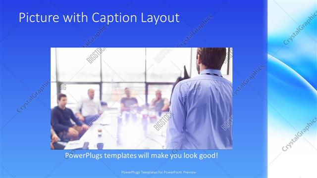 Picture with Caption presentation slide layout