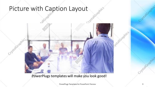 Picture with Caption presentation slide layout