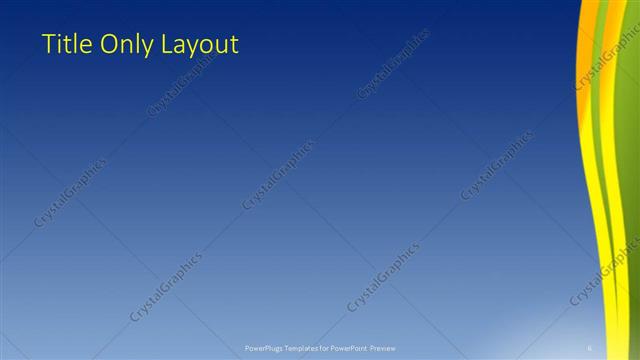 Title Only presentation slide layout