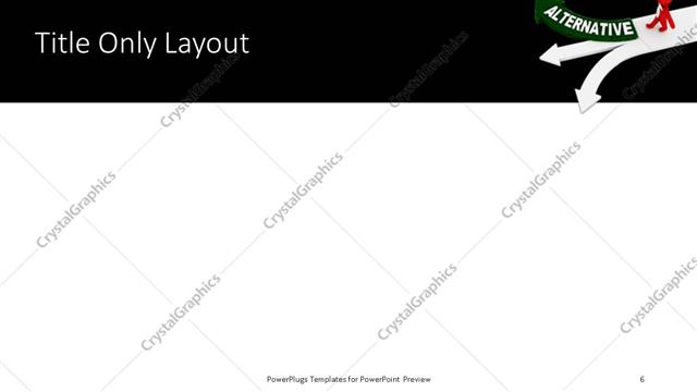 Title Only presentation slide layout