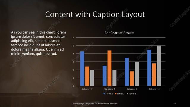 Content with Caption presentation slide layout