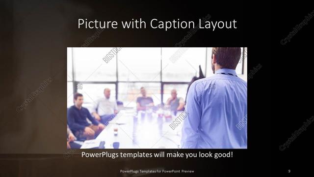 Picture with Caption presentation slide layout