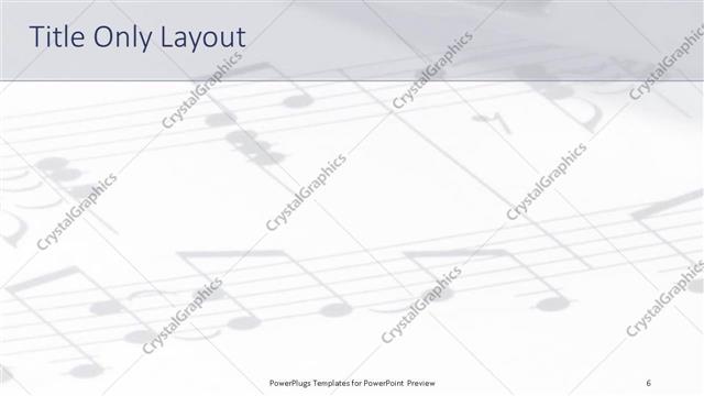 Title Only presentation slide layout