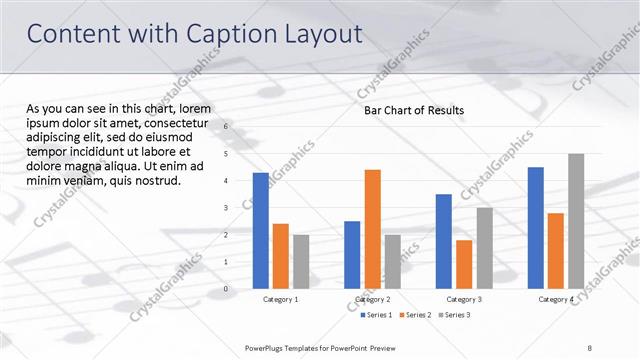Content with Caption presentation slide layout