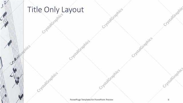 Title Only presentation slide layout