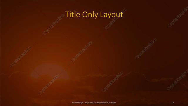 Title Only presentation slide layout