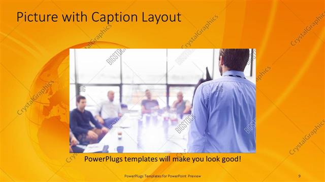Picture with Caption presentation slide layout
