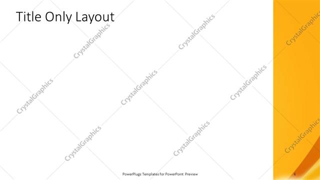 Title Only presentation slide layout