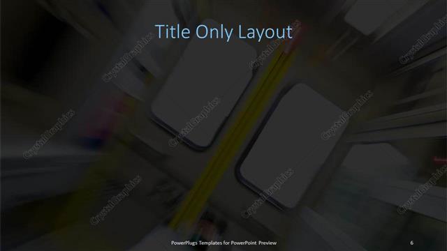 Title Only presentation slide layout