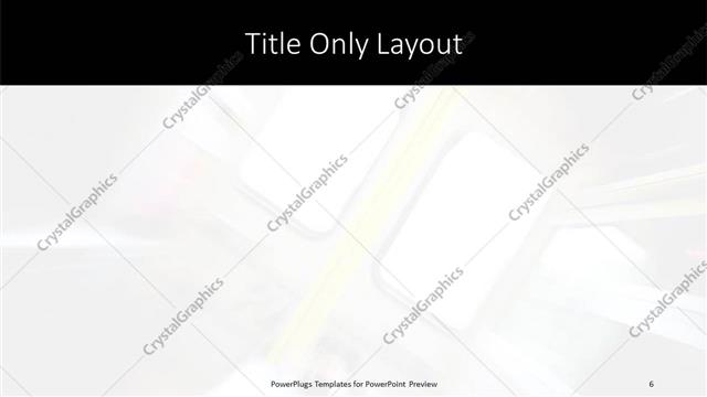 Title Only presentation slide layout