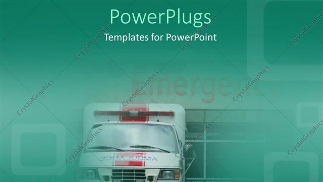  Presentation with emergency room - Ambulance in front of emergency room doors