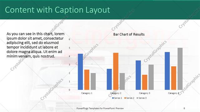 Content with Caption presentation slide layout