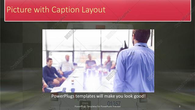 Picture with Caption presentation slide layout