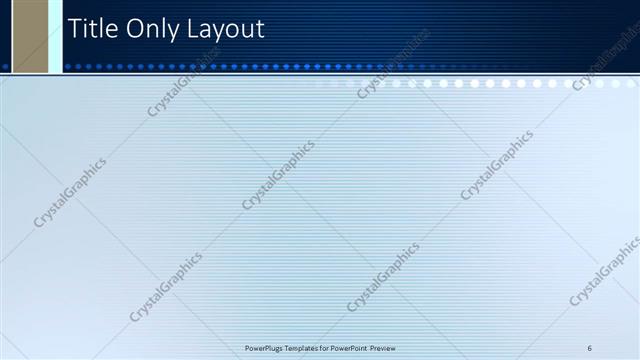 Title Only presentation slide layout