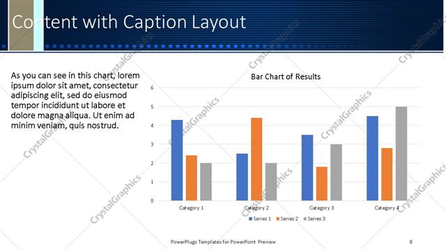 Content with Caption presentation slide layout