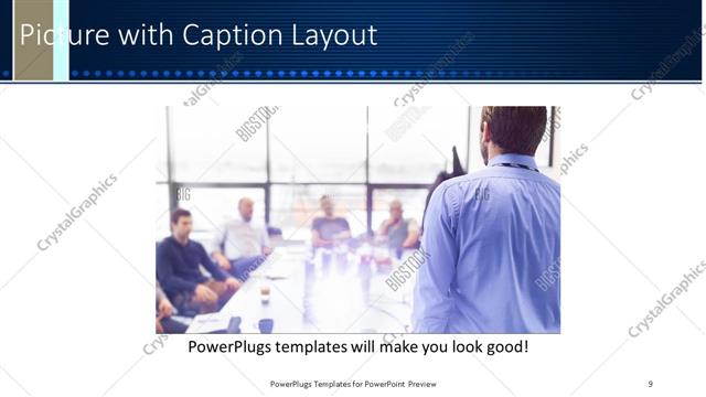 Picture with Caption presentation slide layout