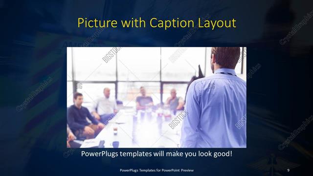 Picture with Caption presentation slide layout