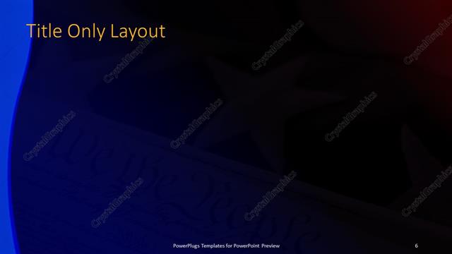 Title Only presentation slide layout