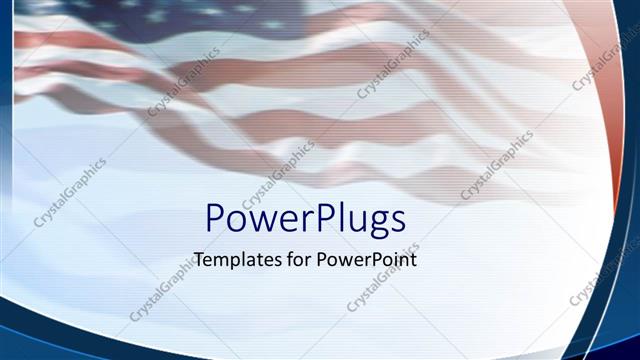  Presentation with usa - An American flag in the background