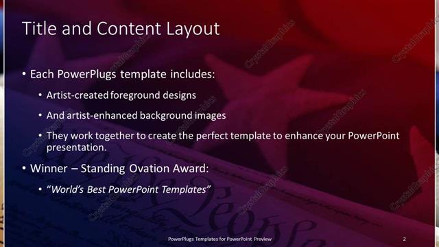 Title and Content presentation slide layout