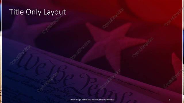 Title Only presentation slide layout