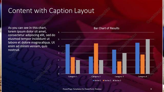 Content with Caption presentation slide layout