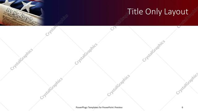 Title Only presentation slide layout