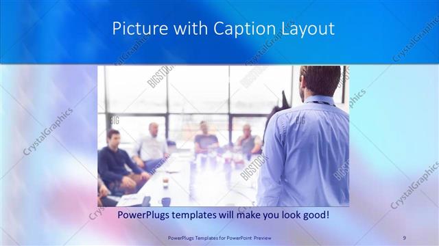 Picture with Caption presentation slide layout