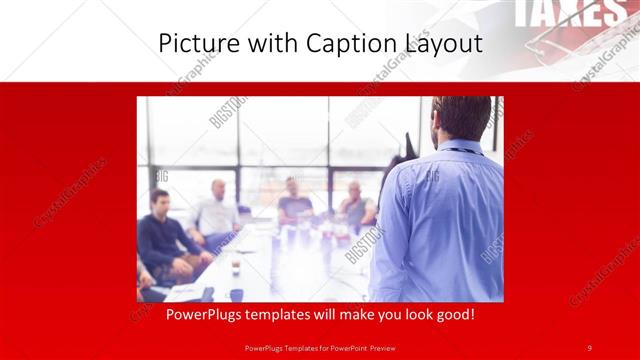 Picture with Caption presentation slide layout