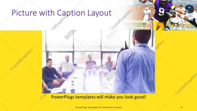 Picture with Caption presentation slide layout