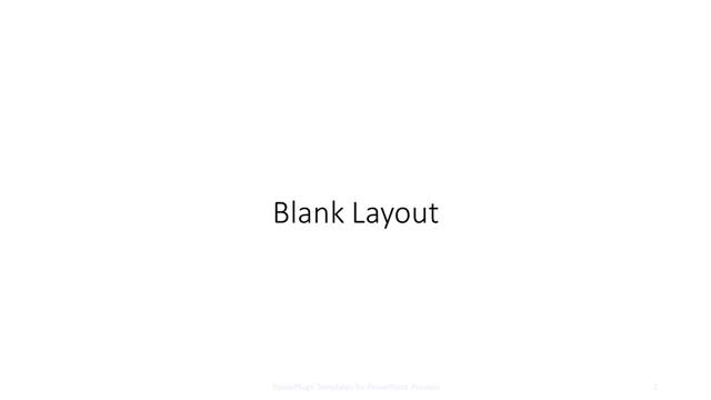 Blank presentation slide layout