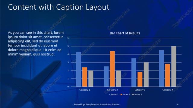 Content with Caption presentation slide layout