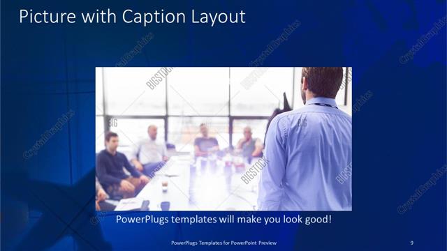 Picture with Caption presentation slide layout