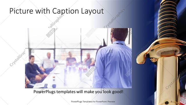 Picture with Caption presentation slide layout
