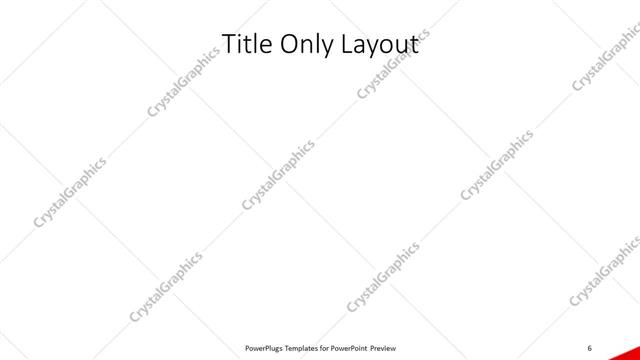 Title Only presentation slide layout