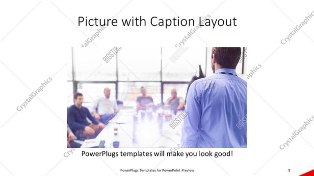 Picture with Caption presentation slide layout