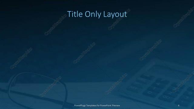 Title Only presentation slide layout