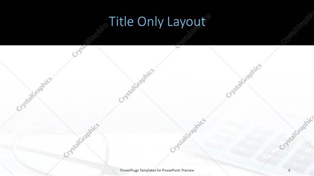 Title Only presentation slide layout