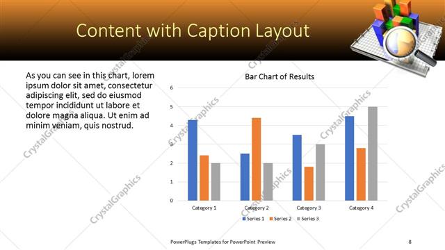 Content with Caption presentation slide layout