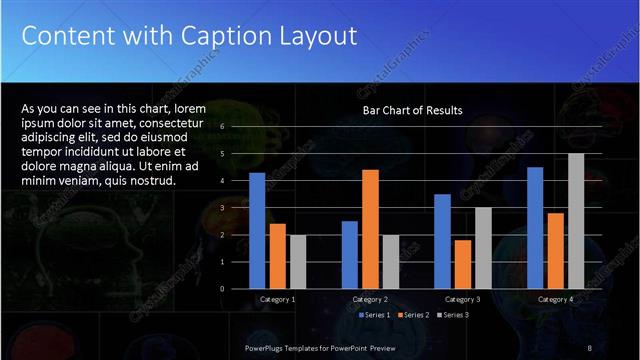 Content with Caption presentation slide layout